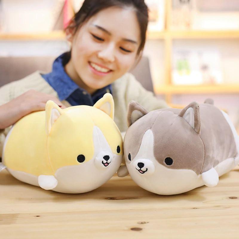 Corgi plush pillow deals